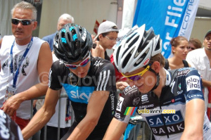 Thomas Löfkvist (Team Sky) & Gustav Erik Larsson (Team Saxo Bank) (404x)
