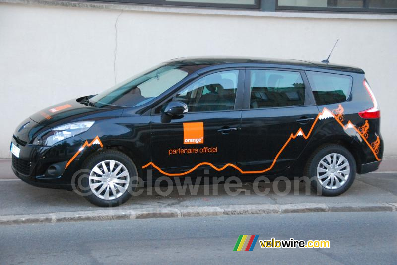 La voiture d'Orange pour le Tour de France en avant-première