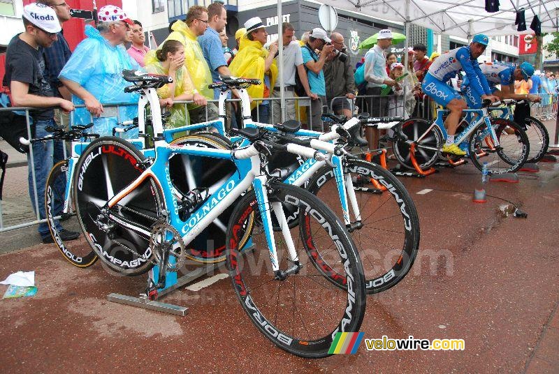 The Colnago time trial bikes for Bbox Bouygues Telecom