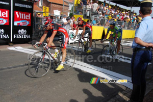 José Joaquin Rojas & Luis Léon Sanchez (Caisse d'Epargne) & Roman Kreuziger (Liquigas-Doimo) (545x)
