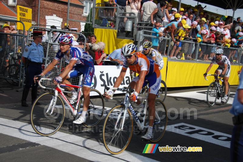 Eduard Vorganov (Katusha Team) & Grischa Niermann (Rabobank)