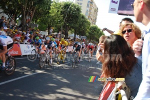 Fabian Cancellara (Team Saxo Bank) en jaune (578x)