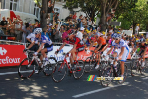 Kevin Seeldrayers (Quick Step), Steve Morabito (BMC Racing Team), Jérémy Roy (FDJ) & Mathieu Perget (Caisse d'Epargne) (548x)