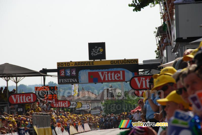 The finish line in Gueugnon