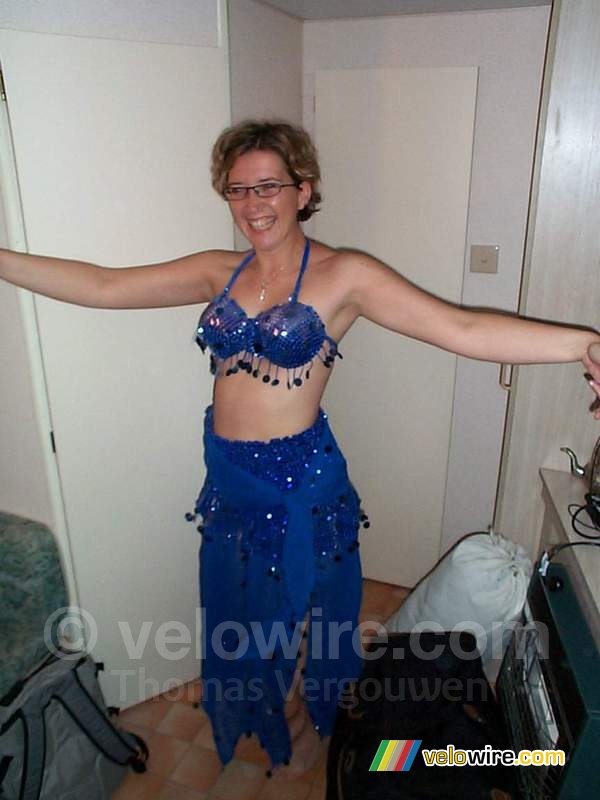 Isabelle in Tunisian danser's dress