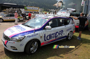 The Lampre-Farnese Vini car (755x)