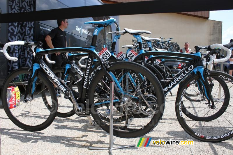 Les vélos de Team Sky