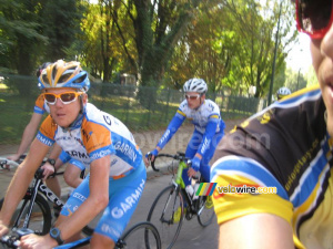 Timothy Duggan (Team Garmin-Transitions) & moi (622x)
