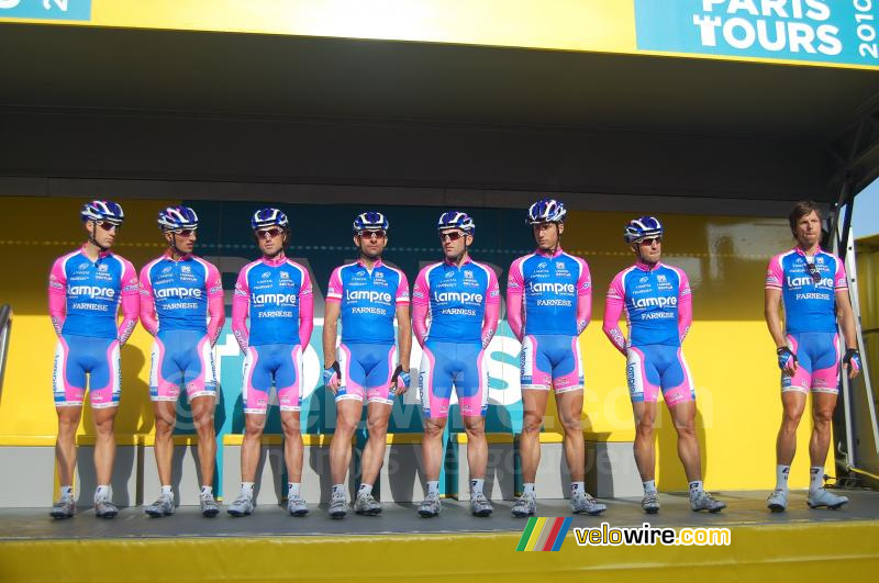 The Lampre-Farnese Vini team