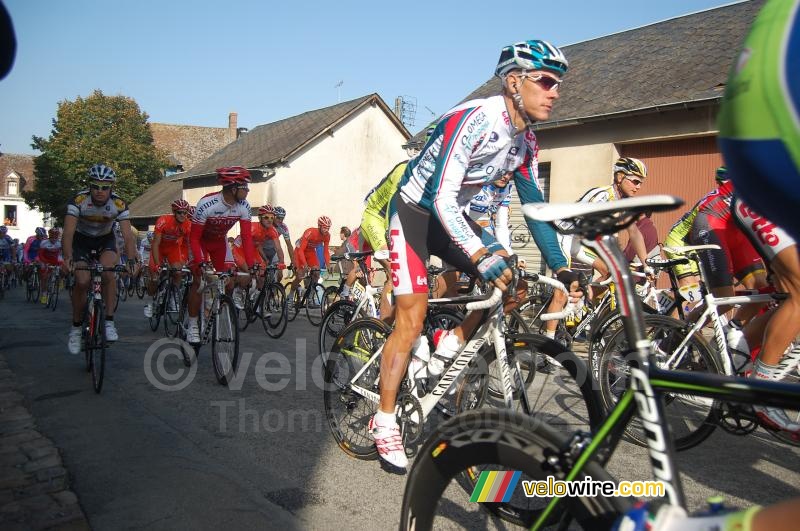 Philippe Gilbert (Omega Pharma-Lotto) aan de start