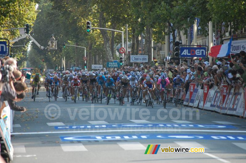 Le sprint final de Paris-Tours 2010