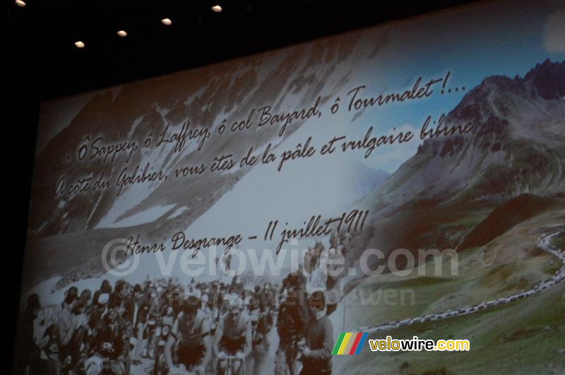  Sappey,  Laffrey,  col Bayard,  Tourmalet ! ... A ct du Galibier, vous tes de la ple et vulgaire bibine - Henri Desgrange