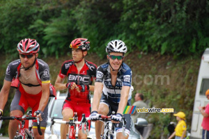 Sergio Paulinho (Team Radioshack), Brent Bookwalter (BMC Racing Team) & Chris Anker Sørensen (Team Saxo Bank) (746x)