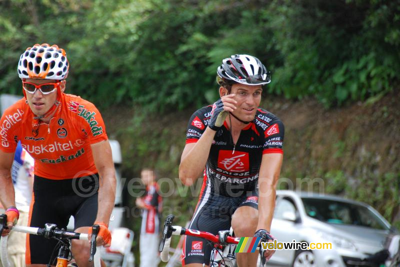 Ivan Velasco (Euskaltel-Euskadi) & Jos Joaquin Rojas (Caisse d'Epargne)