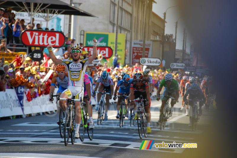 Mark Cavendish (HTC-Columbia) remporte l'étape