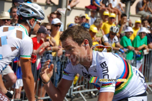 Cadel Evans (BMC Racing Team) - not really the right timing for a picture (431x)