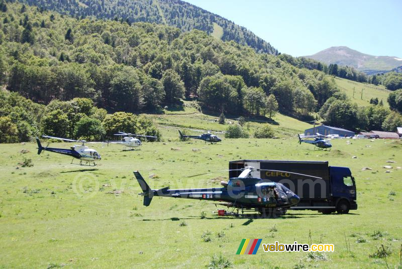 Les hélicoptères du Tour