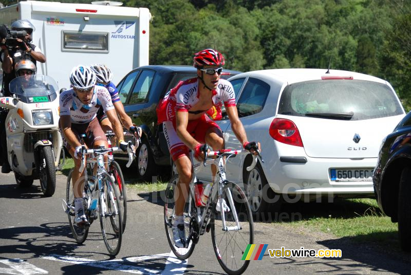 Amal Moinard (Cofidis), Christophe Riblon (AG2R La Mondiale) & Jurgen van de Walle (Quick Step) (2)