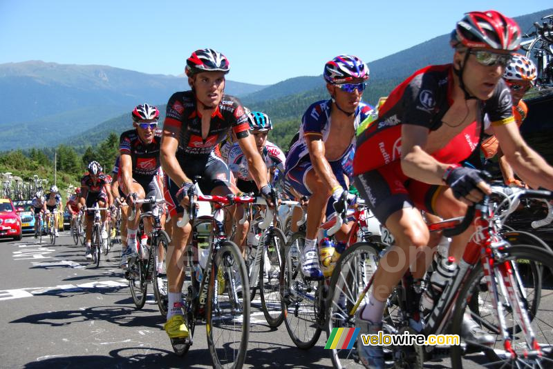 Luis Lon Sanchez & Christophe Moreau (Caisse d'Epargne) & Joaquin Rodriguez (Katusha Team)