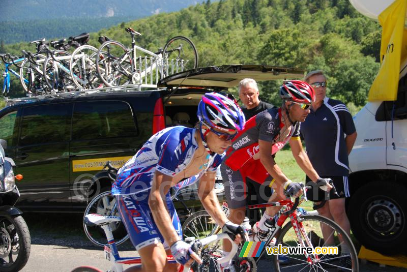 Eduard Vorganov (Katusha Team) & Sergio Paulinho (Team Radioshack)