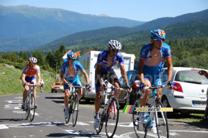 Pierrick Fédrigo & Cyril Gautier (Bbox Bouygues Telecom), Jérôme Pineau (Quick Step) & Koos Moerenhout (Rabobank) (460x)