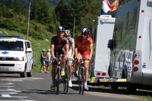 José Joaquin Rojas & José Ivan Gutierrez (Caisse d'Epargne) & Maxime Monfort (HTC-Columbia) (544x)