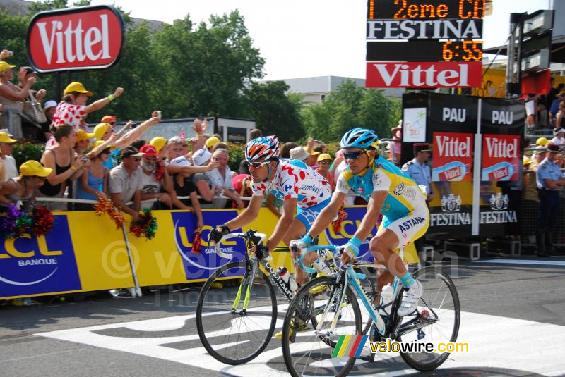 Anthony Charteau (Bbox Bouygues Telecom) & Paolo Tiralongo (Astana)