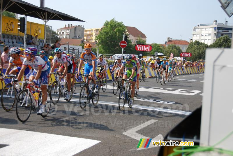 Johan van Summeren (Garmin-Transitions) kijkt mij aan ...