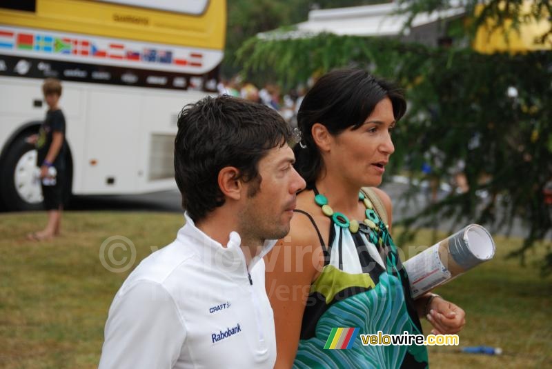 Oscar Freire (Rabobank) and his wife Laura