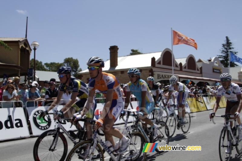 Pieter Weening (Rabobank), Joost van Leijen (Vacansoleil-DCM Pro Cycling Team) & Valentin Iglinskiy (Astana)