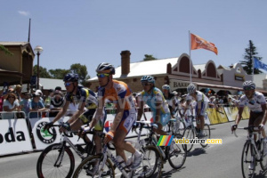 Pieter Weening (Rabobank), Joost van Leijen (Vacansoleil-DCM Pro Cycling Team) & Valentin Iglinskiy (Astana) (888x)