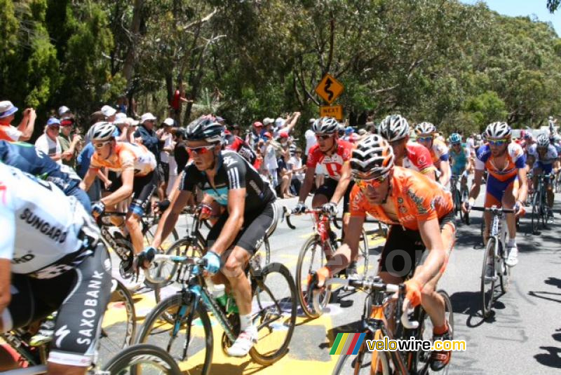 Cameron Meyer (Garmin-Cervlo) & Simon Gerrans (Team Sky)