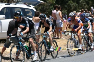 Michael Rogers & Ben Swift (Team Sky), Michael Matthews (Rabobank) & Sergey Lagutin (Vacansoleil-DCM Pro Cycling Team) (438x)
