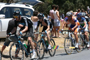 Michael Rogers & Ben Swift (Team Sky), Michael Matthews (Rabobank) & Sergey Lagutin (Vacansoleil-DCM Pro Cycling Team) (715x)