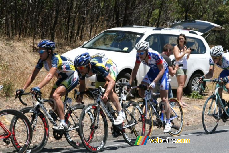 Rob Ruijgh & Romain Feillu (Vacansoleil-DCM Pro Cycling Team) & Julien Vermote (Quick Step)