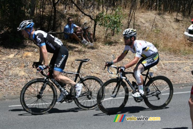 Tyler Farrar (Garmin-Cervélo) & Mark Cavendish (HTC-Highroad)