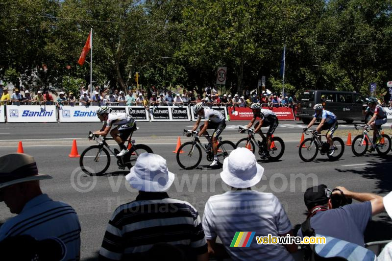 HTC-Highroad leading out the peloton