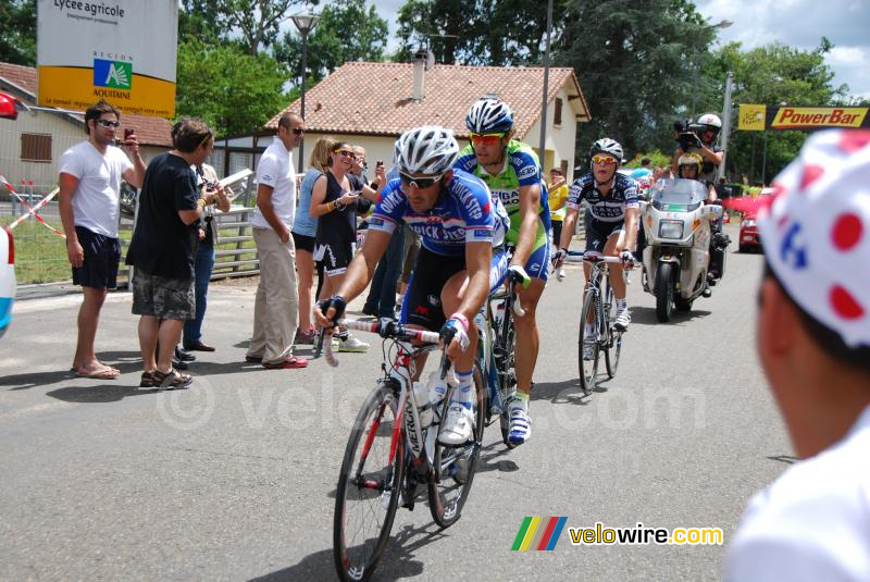 Jrme Pineau (Quick Step), Daniel Oss (Liquigas-Doimo) & Matti Breschel (Saxo Bank)