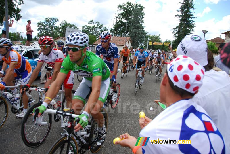 Thor Hushovd (Cervélo TestTeam) & George Hincapie (BMC Racing Team)