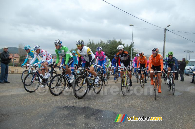 Rémi Pauriol (FDJ), Heinrich Haussler (Garmin-Cervélo) & Tony Martin (HTC-Highroad)