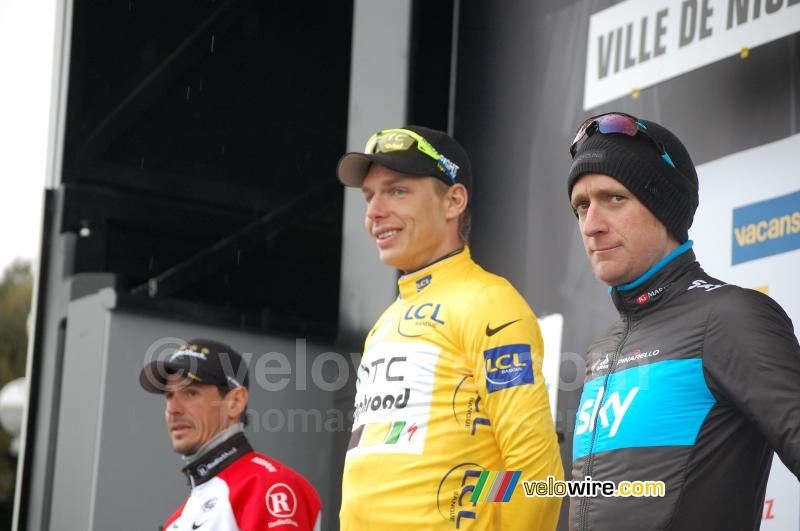 Le podium de Paris-Nice 2011 : Andreas Klöden, Tony Martin & Bradley Wiggins (2)