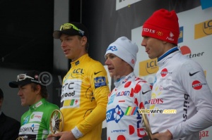 The podium of jerseys for Paris-Nice 2011 (512x)