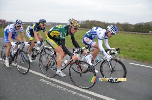 Frédéric Amorison (Landbouwkrediet), Anthony Geslin (FDJ), Jean Marc Marino (Saur-Sojasun) & Lieuwe Westra (Vacansoleil-DCM Pro Cycling Team) (981x)