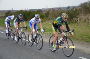 Frédéric Amorison (Landbouwkrediet), Anthony Geslin (FDJ), Lieuwe Westra (Vacansoleil-DCM Pro Cycling Team) & Jean Marc Marino (Saur-Sojasun) (618x)