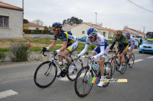 Lieuwe Westra (Vacansoleil-DCM Pro Cycling Team), Jean Marc Marino (Saur-Sojasun), Frédéric Amorison (Landbouwkrediet) & Anthony Geslin (FDJ) (608x)