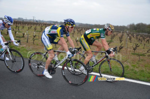 Lieuwe Westra (Vacansoleil-DCM Pro Cycling Team) & Frédéric Amorison (Landbouwkrediet) (508x)