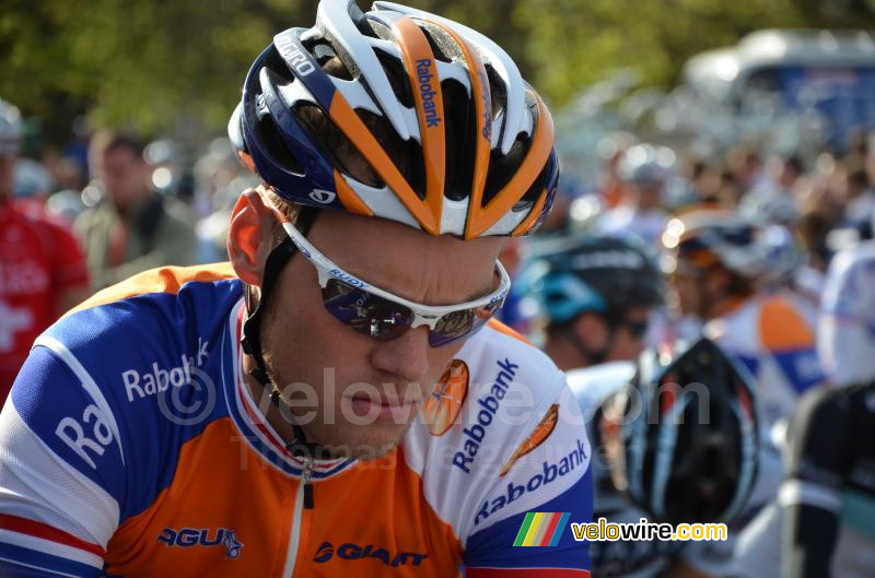 Lars Boom (Rabobank) en pleine concentration