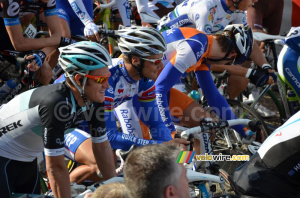 Wouter Weylandt (Team Leopard-Trek) & Tom Boonen (Quick Step) (811x)