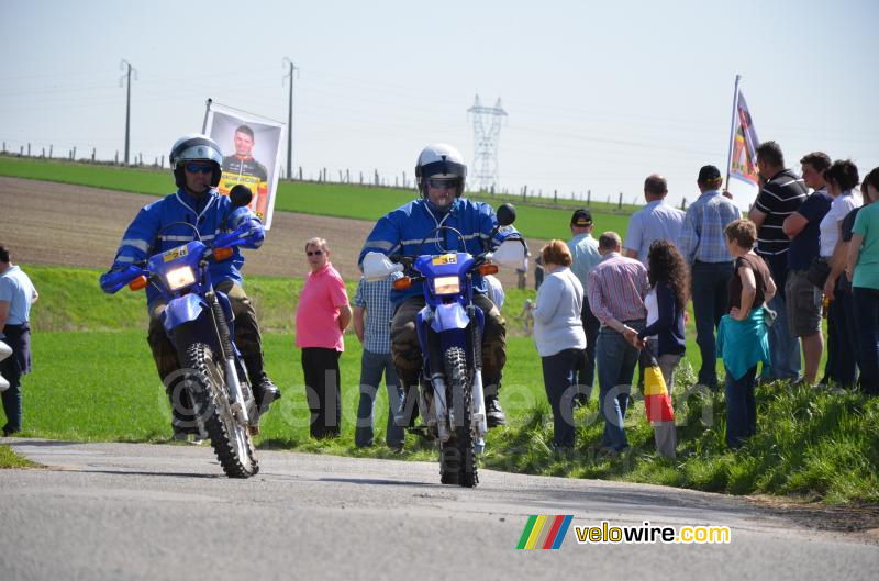 Police motors in Paris-Roubaix