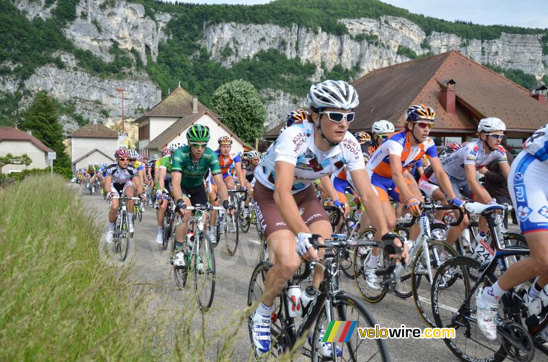 The peloton on the Côte de Rochefort (2)